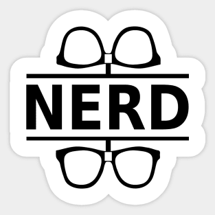 Nerd (black) Sticker